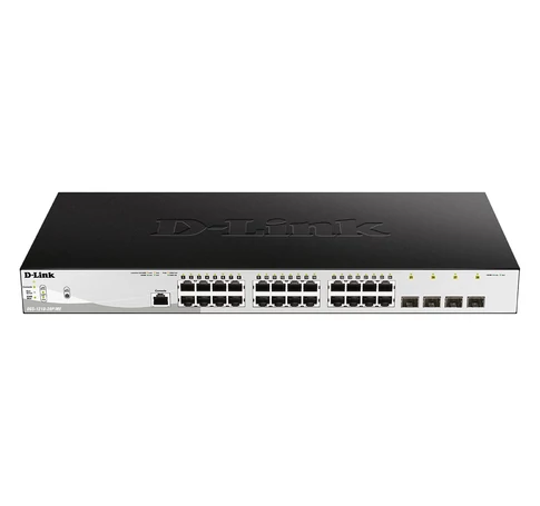 D-Link DGS-1210-28P/ME/E hálózati kapcsoló Vezérelt L2/L3 Gigabit Ethernet (10/100/1000) Ethernet-áramellátás (PoE) támogatása 1U