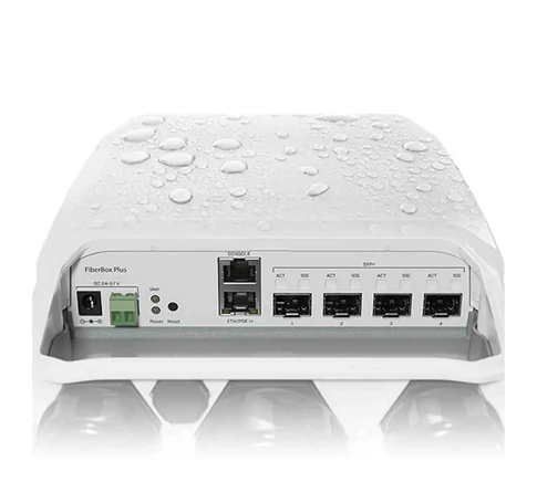 MikroTik FiberBox Plus, 4x SFP+, 1x Gigabit Ethernet, IP66, RouterOS L5