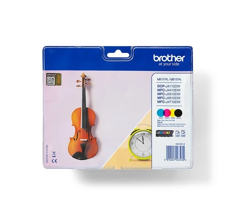 Brother LC127XLVALBP tintapatron 4 db Eredeti Fekete, Cián, Magenta, Sárga