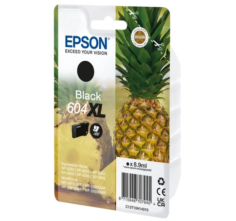 Epson 604XL tintapatron 1 db Eredeti Nagy (XL) kapacitású Fekete