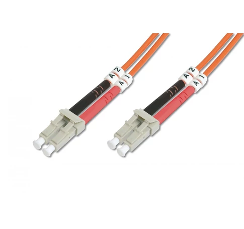 Digitus DK-2533-01 Többmódú optikai patch kábel LC-LC 1m OM2