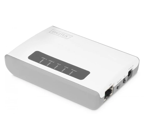 Digitus DN-13024 nyomtatószerver Ethernet LAN /Vezeték nélküli LAN Fehér