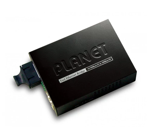 PLANET FT-802S50 hálózati média konverter 100 Mbit/s 1310 nm Single-mode Fekete