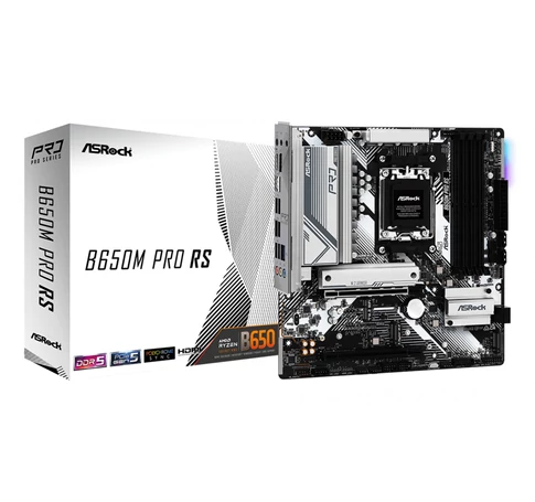 ASRock 90-MXBLP0-A0UAYZ B650M Pro RS Micro ATX alaplap DDR5 támogatással