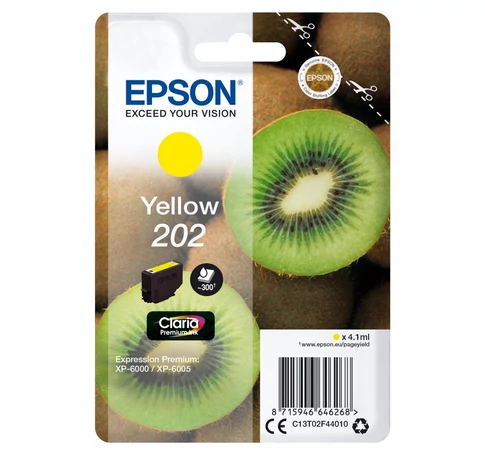 Epson Kiwi 202 tintapatron 1 dB Eredeti Standard teljesítmény Sárga