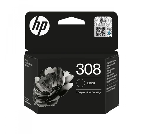 HP 308 Black Original Ink Cartridge tintapatron 1 db Standard teljesítmény