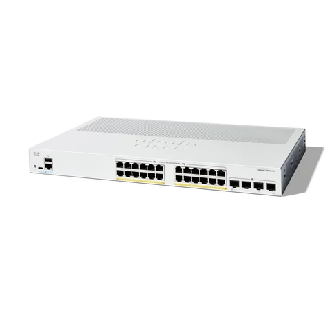 Cisco C1300-24P-4G Catalyst 1300 Kezelt Switch 24 Portos PoE Gigabit Ethernet