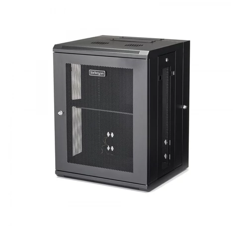 StarTech.com RK1520WALHM állvány 15U Falra szerelhető állvány Fekete