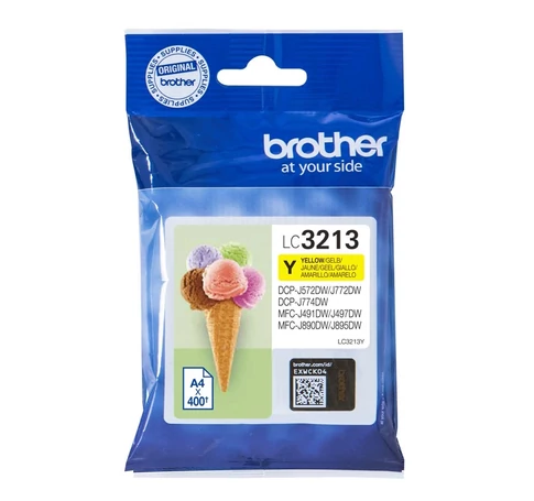 Brother LC-3213Y tintapatron Eredeti Nagy (XL) kapacitású Sárga