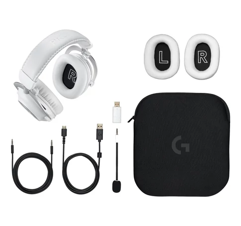 Logitech G 981-001269 headphones/headset Wireless Head-band Gaming Bluetooth White