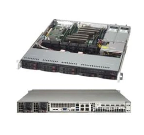 Supermicro CSE-113MFAC2-R804CB Black 1U SC113MFAC2 chassis w/ Redundant 800W (platinum)