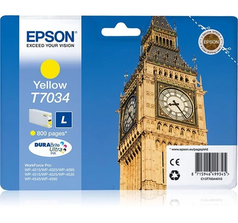 EPSON Ink Cartridge L Yellow 0.8k