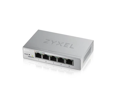 Zyxel GS1200-5 Vezérelt Gigabit Ethernet (10/100/1000) Ezüst
