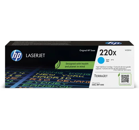 HP 220X eredeti toner - cián (W2201X)