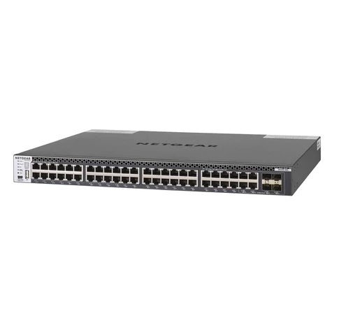 NETGEAR M4300-48X Vezérelt L3 10G Ethernet (100/1000/10000) 1U Fekete