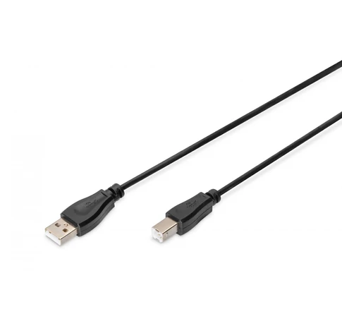 Digitus AK-300102-010-S USB kábel USB 2.0 1 M USB A USB B 0,48 Gbit/s Fekete