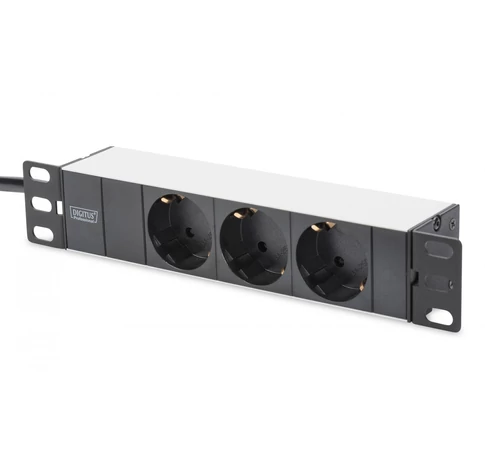 Digitus DN-95411 elektromos elosztó 2 M 3 AC kimenet(ek) Fekete