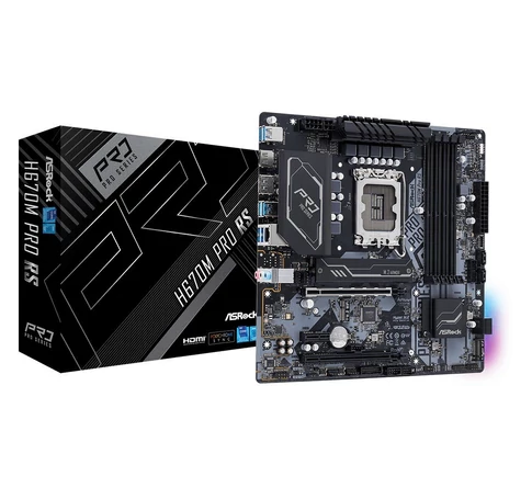 Asrock H670M Pro RS Intel H670 LGA 1700 Micro ATX