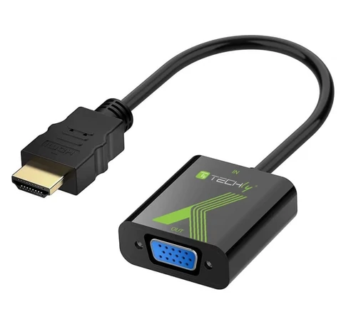Techly IDATA HDMI-VGA2 HDMI-ról S-VGA D-Sub15 M/F Adapter
