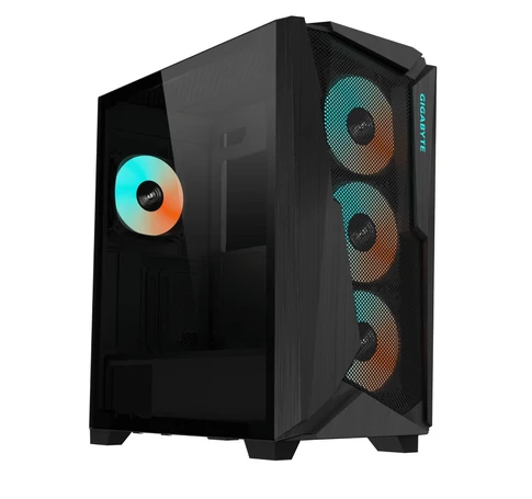 Gigabyte C301 GLASS Midi Tower Fekete