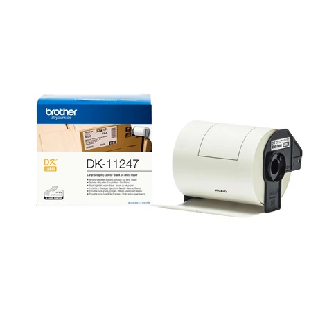 Brother DK-11247 címkéző szalag Fehéren fekete