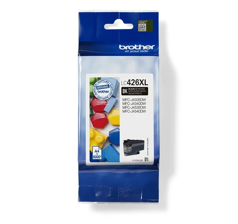 Brother LC-426XLBK tintapatron 1 db Eredeti Nagy (XL) kapacitású Fekete