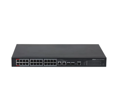Dahua PFS4226-24ET-360-V3 24-portos 100 Mbps + 2-portos Gigabit Kezelt PoE Switch
