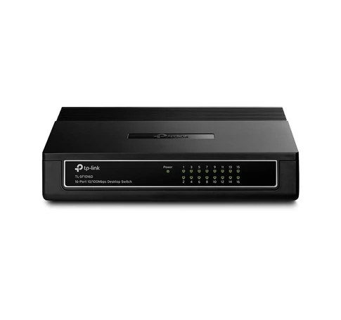 TP-Link TL-SF1016D hálózati kapcsoló Fast Ethernet (10/100) Fekete