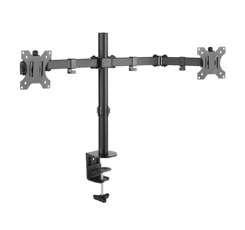Techly ICA-LCD 582-D Kétmonitoros állvány 13-32” LCD 8kg Asztali forgatható
