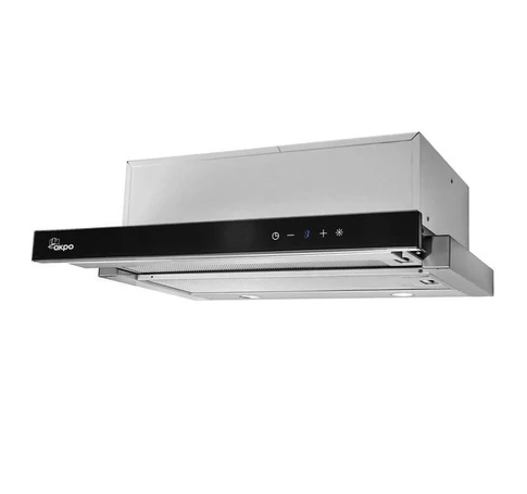 Akpo WK-7 Light Glass Touch 60 Under-cabinet cooker hood Black, Inox