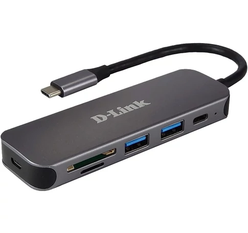 D-LINK DUB-2325/E 5in1 USB-C Hub with Card Reader