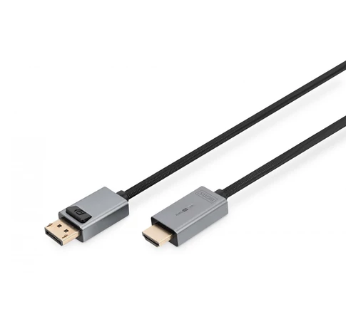 Digitus DB-340202-030-S video átalakító kábel 3 M DisplayPort HDMI Fekete