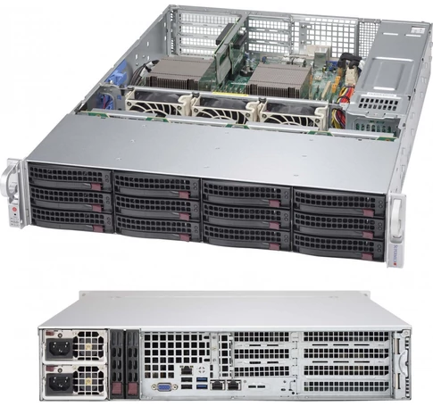 Supermicro CSE-826BAC4-R920WB számítógép ház Rack Fekete 920 W