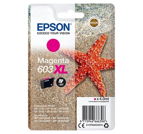 Epson C13T03A34010 tintapatron 1 db Eredeti Nagy (XL) kapacitású Magenta