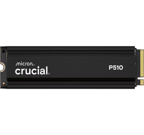 Crucial CT2000P510SSD5 P510 2TB PCIe Gen5 NVMe 2280 M.2 SSD hűtőbordával