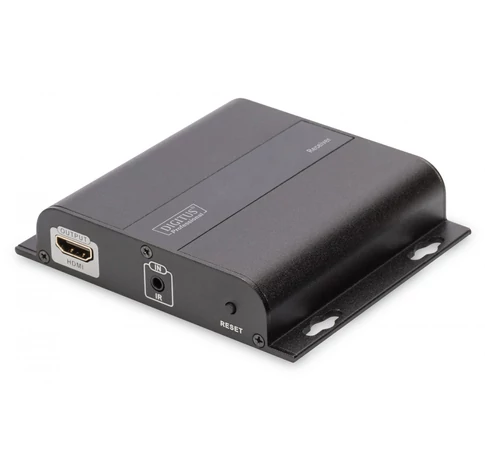 Digitus DS-55123 audió/videó jeltovábbító AV receiver Fekete
