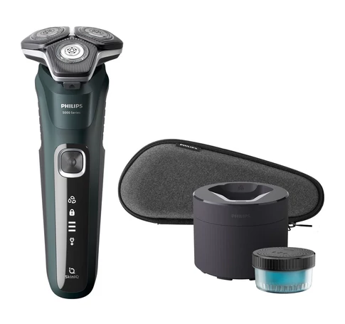 Philips SHAVER Series 5000 S5884/50 men's shaver Rotation shaver Trimmer Black, Green
