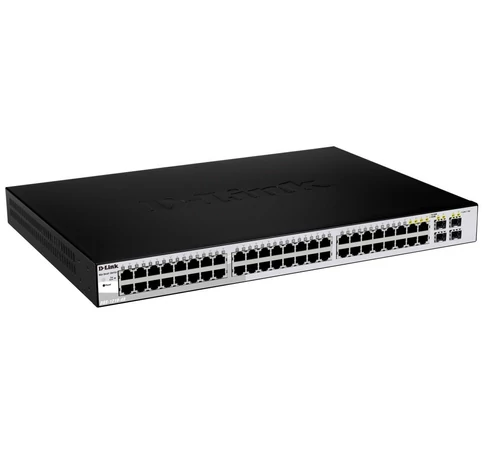 D-Link DGS-1210-48 hálózati kapcsoló Vezérelt L2 Fekete