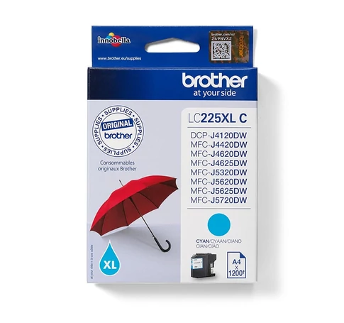 Brother LC-225XLC tintapatron 1 dB Eredeti Cián