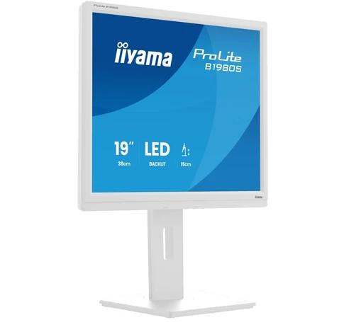 iiyama 19 hüvelykes FEHÉR TN-panel 1280x1024 13cm Magasságállítható Állvány HDMI DisplayPort 250cd/m2