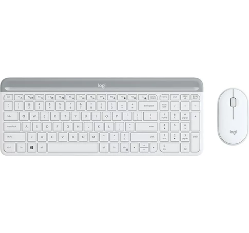 Logitech 920-009205 billentyűzet Egér mellékelve Univerzális Vezeték nélküli RF QWERTY Nemzetközi amerikai Fehér
