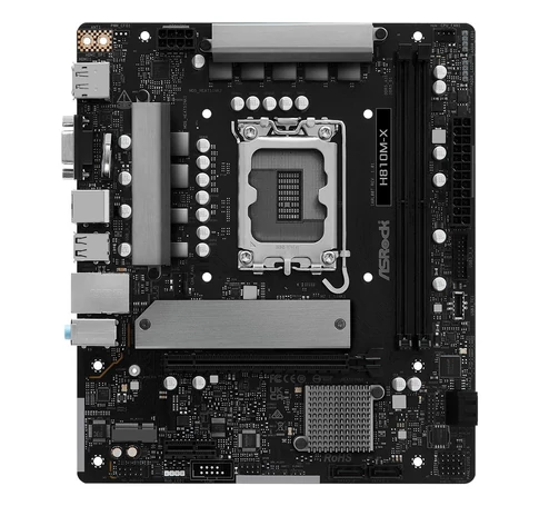 ASRock 90-MXBS4-A0UAYZ H810M-X Micro ATX Alaplap DDR5-tel és 2.5 Gigabites Ethernettel