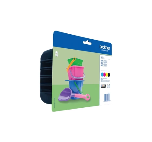 Brother LC-221 tintapatron 4 db Eredeti Standard teljesítmény Fekete, Cián, Magenta, Sárga