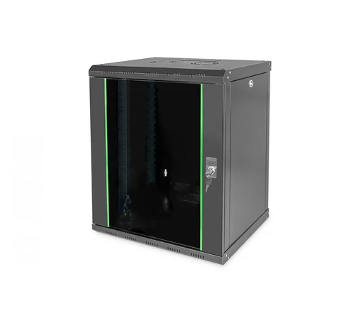 Digitus DN-19 12-U-SW állvány 12U Falra szerelhető állvány Fekete