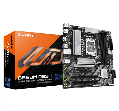 GIGABYTE B860M DS3H alaplap Intel B860 LGA 1851 (Socket V1) Micro ATX