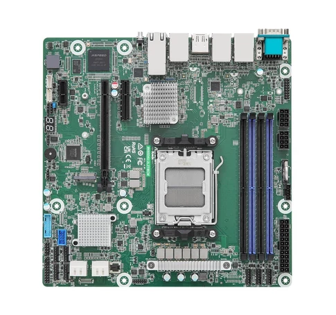 ASRock B650D4U-2L2T/BCM, 1xSKT AM5, AMD Ryzen 7000, B650E, 4xDIMM, SATA, 1xM.2, 2xGbE, 2x10GbE, IPMI