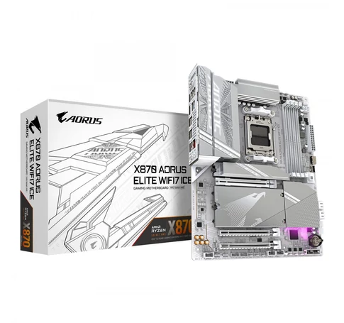 GIGABYTE X870 AORUS ELITE WIFI7 ICE AMD X870 Socket AM5 ATX
