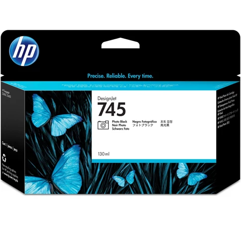 HP 745 130-ml DesignJet Photo Black Ink Cartridge