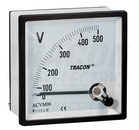 Analóg váltakozó áramú voltmérő  48×48mm, 120V AC