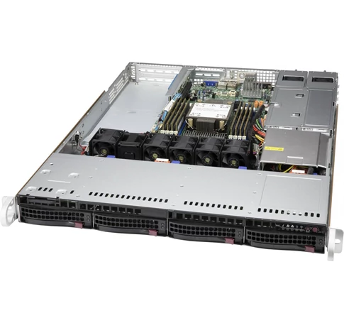 Supermicro CSE-815TQC4-R504WB3 Black SC815 WIO CSE w/Redundant 500W (new 24 pin PDB),R